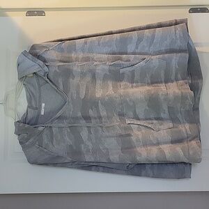 EUC Lightweight Gray Camo Hoodie